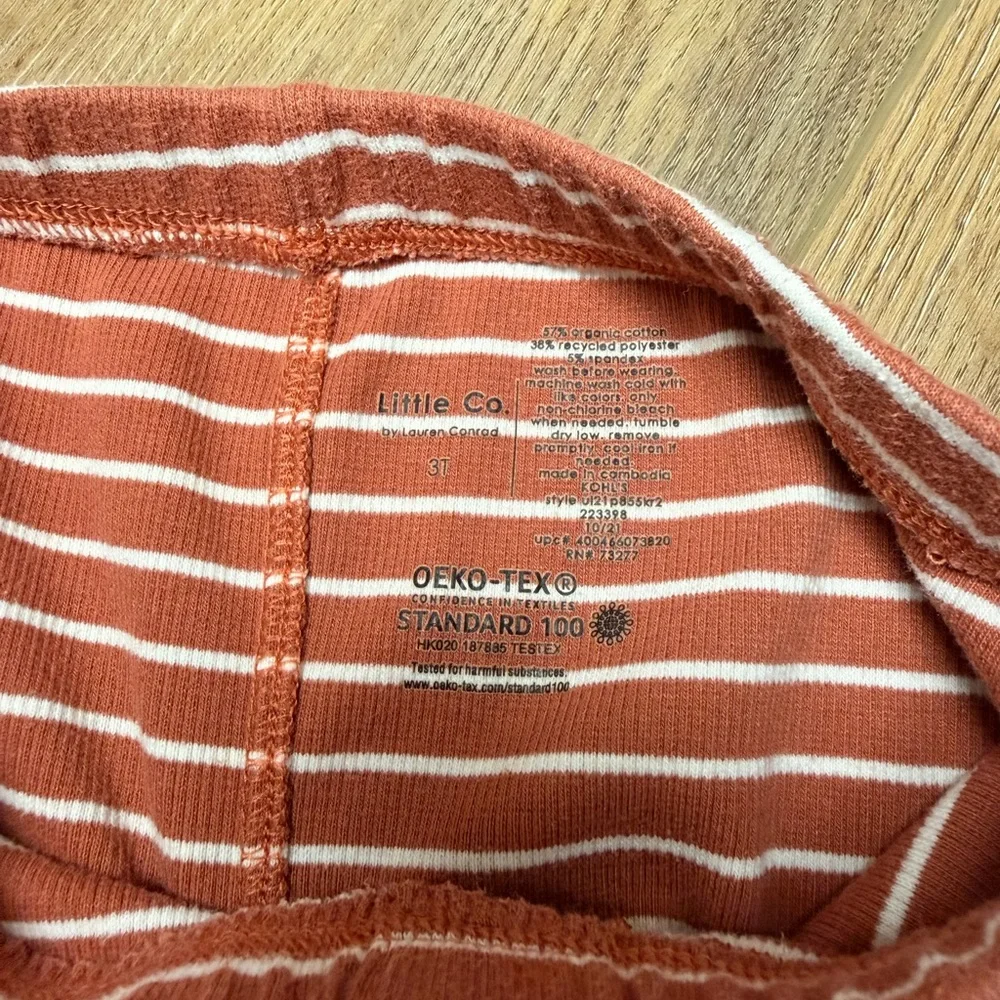 Little & Co. Kids Striped and Solid Shorts Set -‎ Gray and Red 3T